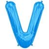 V BLUE 40" LETTER BALLOON