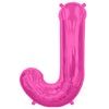 J MAGENTA 40" LETTER BALLOON