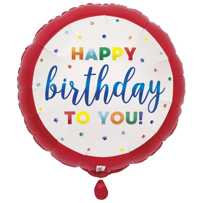 641 17" DOTS &amp; STAR BDY FOIL BALLOON