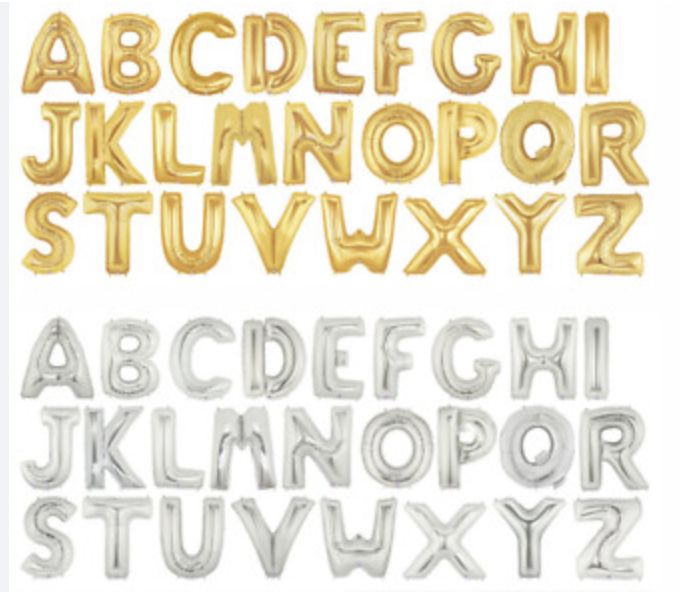 16" FOIL BALLOON LETTERS