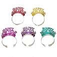 NEW YEARS GLITTER TIARAS 12CT