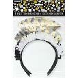 GOLD &amp; SILVER NEW YEAR HEADBANDS 4CT