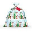 SANTA JUMBO CELLOPHANE GIFT BAG