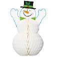 SNOWMAN HCOMB CENTERPIECE 12"