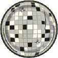 DISCO BALL ROUND 7" DES PLT 8CT