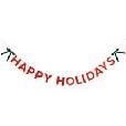 HAPPY HOLIDAYS GARLAND 7.5 FT