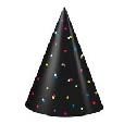 NEON DOTS NEW YEARS PARTY HATS 4CT