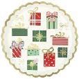 VINTAGE CHRISTMAS PLATE 8CT