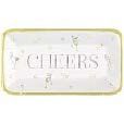 NY "CHEERS" 9" X 5" APP PLA 8CT