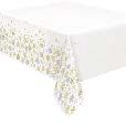 SLVR GLD SNWFLK TABLE COVER 54"X84