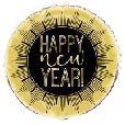 18" NEW YEARS ROUND BALLOON