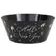 NY "HELLO NEW YEAR" BLK PLA BOWL