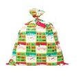 HOLLY SANTA JUMBO CPHANE GIFT BAG