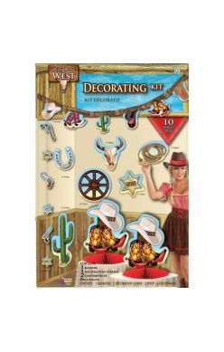 WAY OUT WEST DECOR KIT-10PC