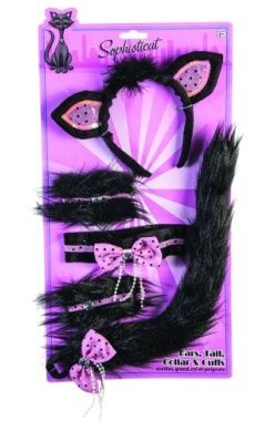 BLACK CAT KIT PINK &amp; BLACK