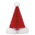 SANTA HAT HONEYCOMB CENTERPIECE