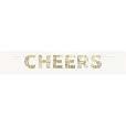 CHEERS GLD FOIL BANNER 4FT