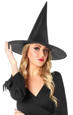 SATIN WITCH HAT