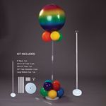 48" ADJ BALLOON CENPIECE - CLEAR