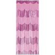 PINK SCALLOPED FOIL FRINGE DOOR CURTAIN