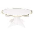 CAKE STAND WHITE GOLD