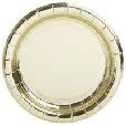 GOLD FOIL DESSERT PLATES 8CT