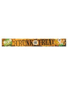 METALLIC TRUNK OR TREAT BANNER 00558