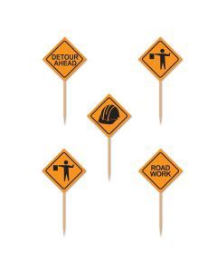 CONSTRUCTION SIGN PICKS 50CT