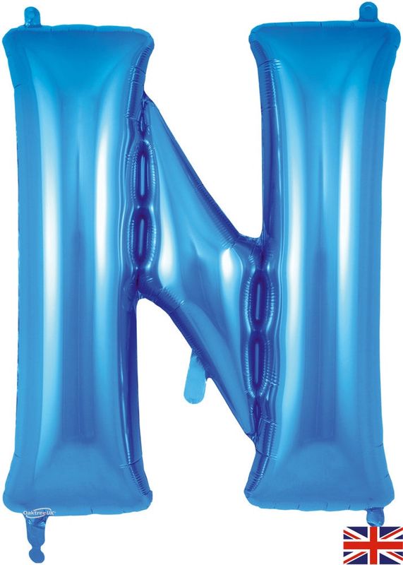 N BLUE 40" LETTER BALLOON