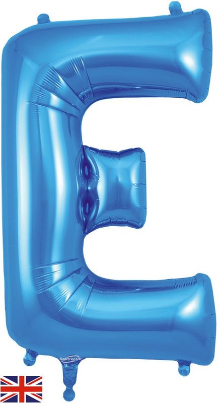 E BLUE 40" LETTER BALLOON