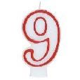 CANDLE DLX  NUMERAL #9