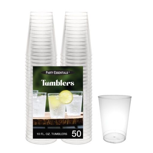10OZ TUMBLER CLEAR 50CT