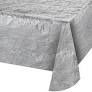 SILVER METALLIC TABLE COVER 54"X108"