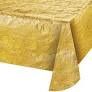 GOLD METALLIC TABLE COVER 54"X108"