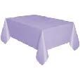 PLASTIC TABLECOVER LAVENDER-U