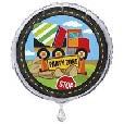 CONSTRUCTION PARTY ROUND FOIL BALLOON 18" PACKAGED