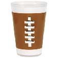PLST CUPS FOOTBALL 16OZ 6CT