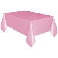 PLASTIC TABLECOVER LOVELY PINK