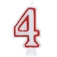 CANDLE DLX  NUMERAL #4