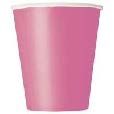 PAPER CUPS HOT PINK 90Z 20CT