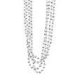 32" SILVER METALLIC BEADS 4CT