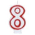 CANDLE DLX  NUMERAL #8