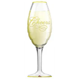 176 BALLOON CHAMPAGNE GLASS CHEERS, Size: DEFAULT