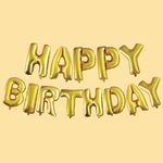 16" HBD FOIL  BALLOON SET