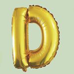 D GOLD 40" LETTER BALLOON