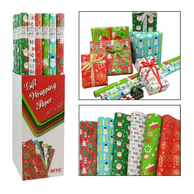 30"X60" COLORFUL XMAS WRAPPING PAPER