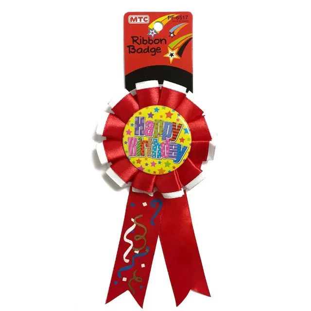 RIBBON BADGE - HAPPY BIRTHDAY