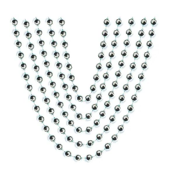5 32" (6MM) METALLIC NECKLACES-LIGHT BLUE
