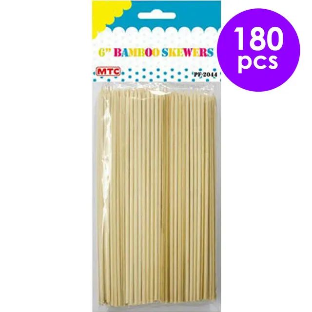220 PC 6" BAMBOO SKEWERS