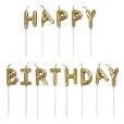 CANDLE GOLD HBD LETTERS PICK